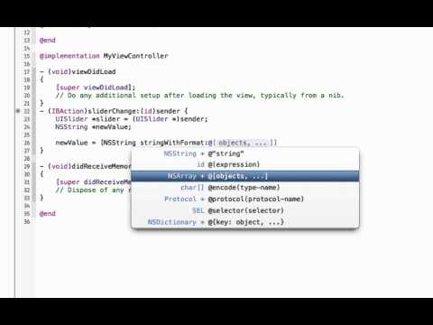 How to Use a Slider in Objective C