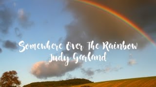 Somewhere Over The Rainbow - Judy Garland (Ukulele cover + Lyric video)