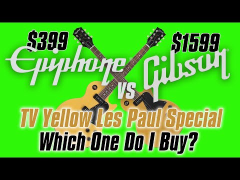 Gibson vs Epiphone Side By Side-TV Yellow Les Paul Special-Which One Do I Buy?