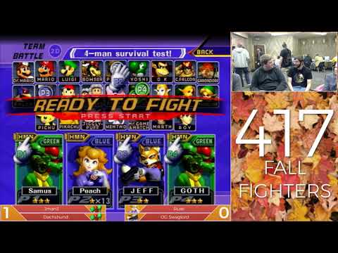 417 Fall Fighters Melee Doubles - Jman3 + Dachshund (Green) vs. Ruse + OG Swaglord (Blue) - LS