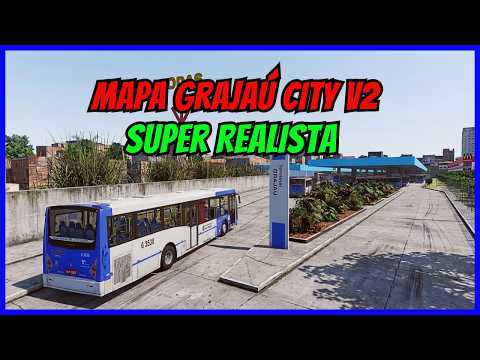 🔴Gameplay Mapa Grajaú City V2 | Linha 6115 | Proton Bus Simulator | PBSU | Mods #cqmods