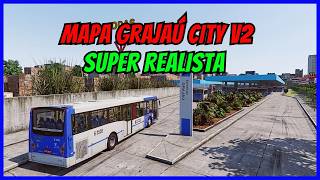 🔴Gameplay Mapa Grajaú City V2 | Linha 6115 | Proton Bus Simulator | PBSU | Mods #cqmods