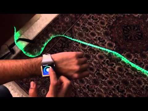 Samsung Galaxy Gear Remote Controlled Led Lights [Software Languages Lab VUB]