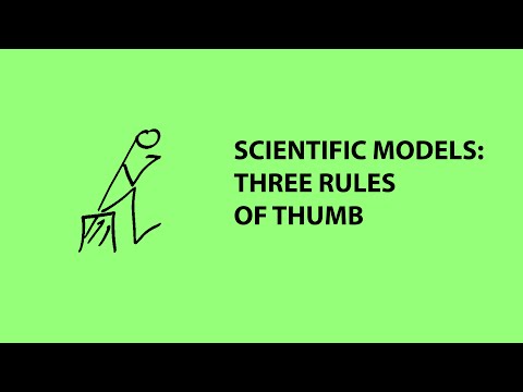Three rules of thumb for using scientific models