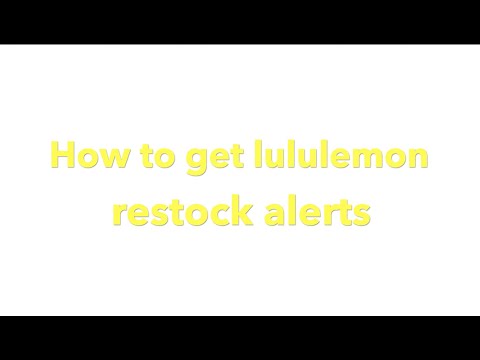 YouTube video about: What time does lululemon restock online?