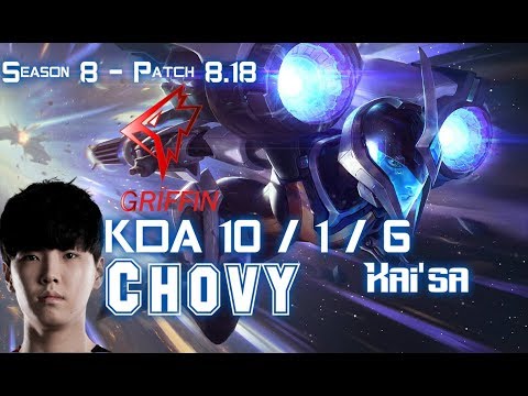 GRF Chovy KAI'SA vs ASHE ADC - Patch 8.18 KR Ranked