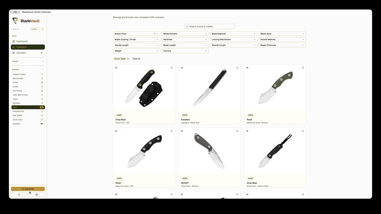 BladeVault demo video