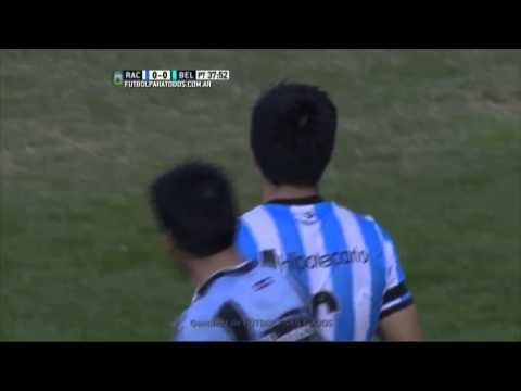 Olave se lo sacó a Lollo. Racing 0 - Belgrano 0. Fecha 19. Primera División 2015. FPT.