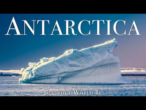 Antarctica 4K Drone Nature Film - Calming Piano Music - Relaxation On TV
