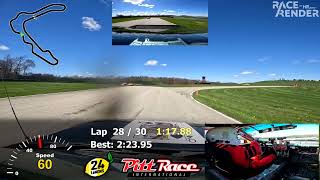 Jim's Fastest Lap (Session 1) - Team Dupakickers - 24 hours of Lemons - Pitt Race 2024