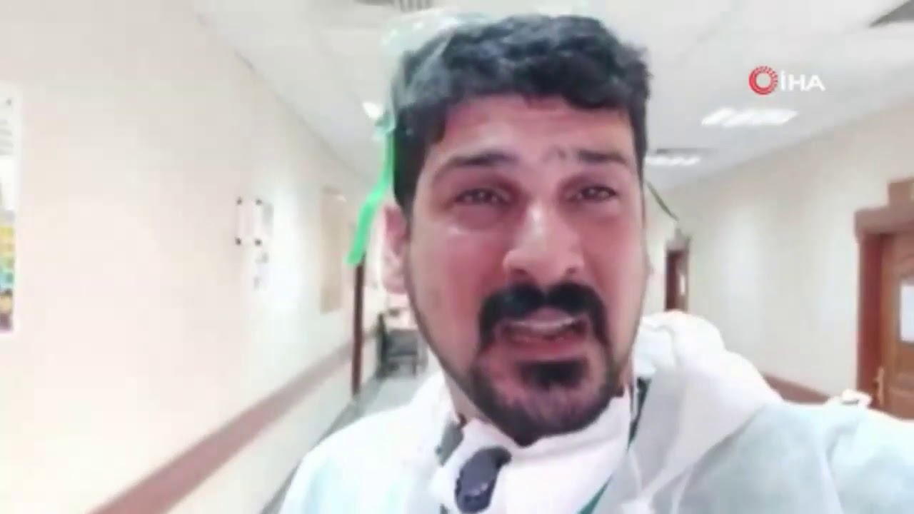 Iraklı doktor ağlayarak 'evde kalın' çağrısı yaptı