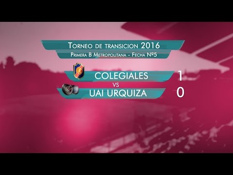 Resumen Colegiales 1 - UAI Urquiza 0