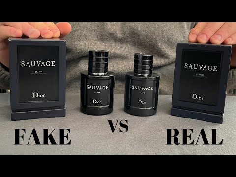 Fake vs Real Dior Sauvage Elixir Perfume 60 ML