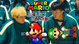 Super Mario Squid Game! Red Light Green Light (Animation)