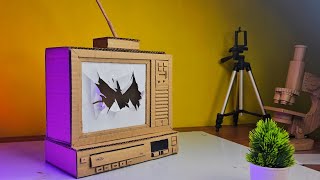 Diy Cardboard Tv | Creative Way To Make A Broken Tv With Cardboard #craft #artandcraft #viralvideo
