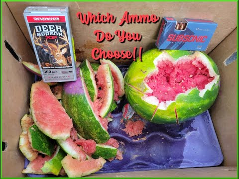 Winchester Deer Season XP v Hornady Subsonic .300 BLK | Which would you use on whitetail?