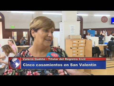 Casamientos en San Valentín (Valeria Gudiño, Defensa Civil)