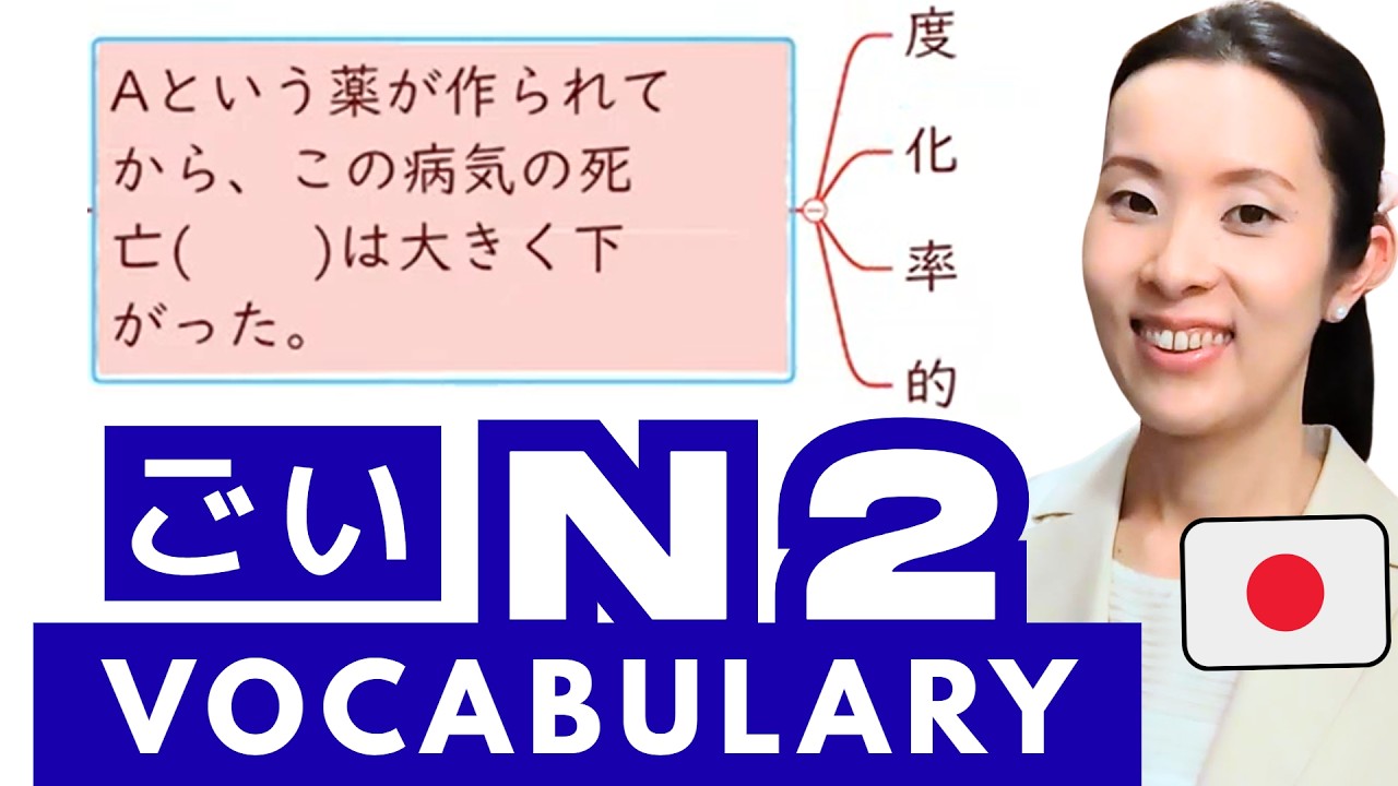 【JLPT N2 Vocabulary​】JLPTにでやすい語彙の使い方 練習問題 How to use the Vocabulary 日本語