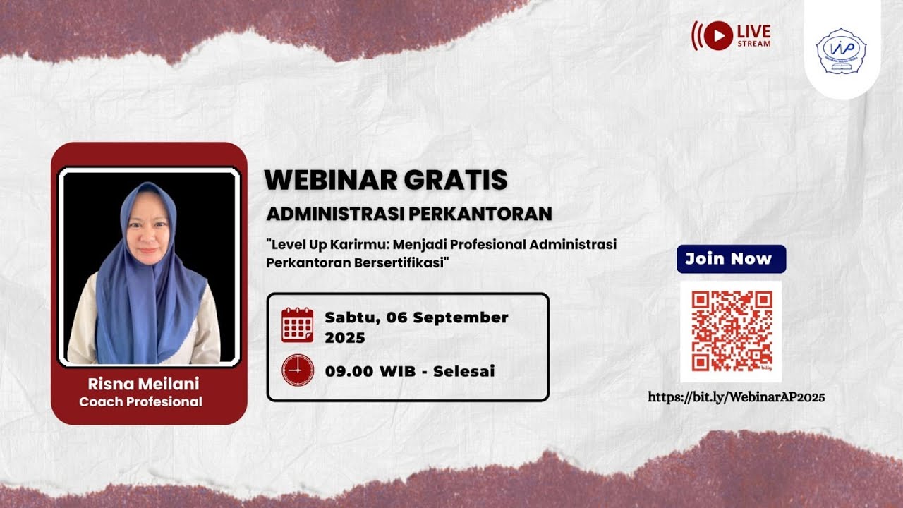 Webinar Gratis : Administrasi Perkantoran (Level Up Karirmu)