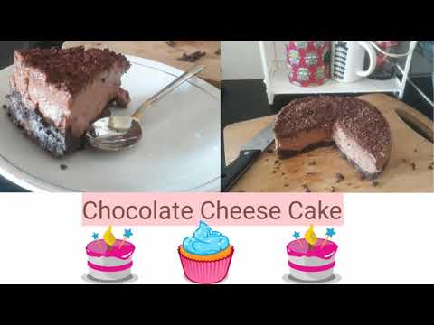 Chocolate  Cheese Cake #No bake cake#eggless cake