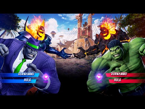 Dormammu & Hulk vs Dormammu & Green Hulk (Very Hard) - Marvel vs Capcom | 4K UHD Gameplay