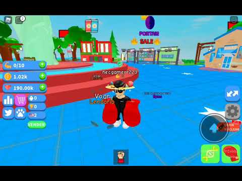 Comprando luvas e Dna no simulador de boxe do roblox