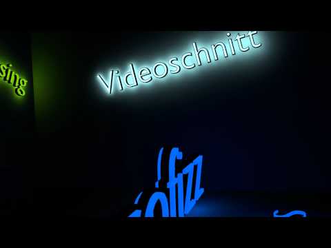 Selbstleuchtende Schrift, Leuchtschrift 3D