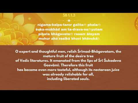 Sloka recitation - Key Verses -  ŚB 1.1.3
