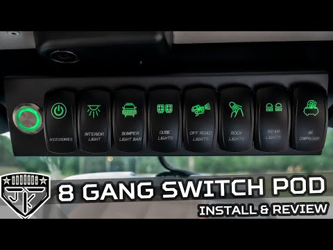 Switch Panel and Control Assembly for Jeep JK - Install, Test, and Review!