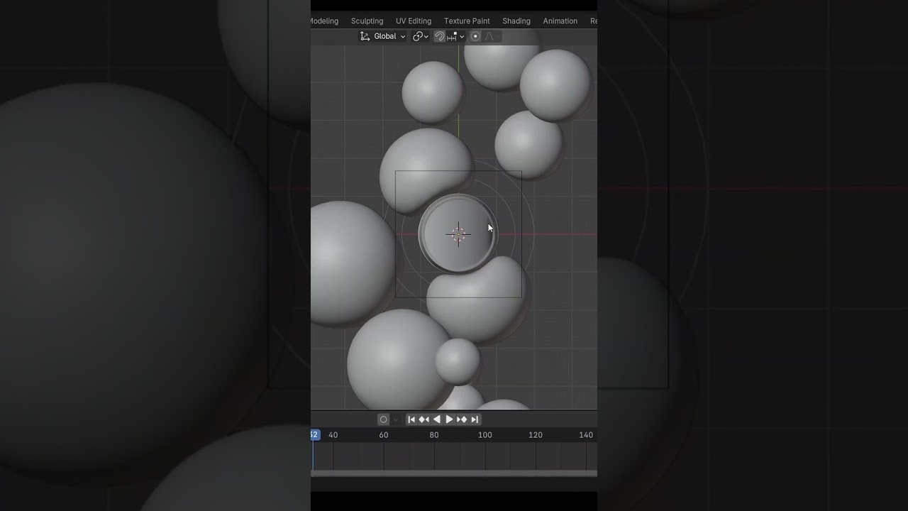 Bubbles in Blender #blender