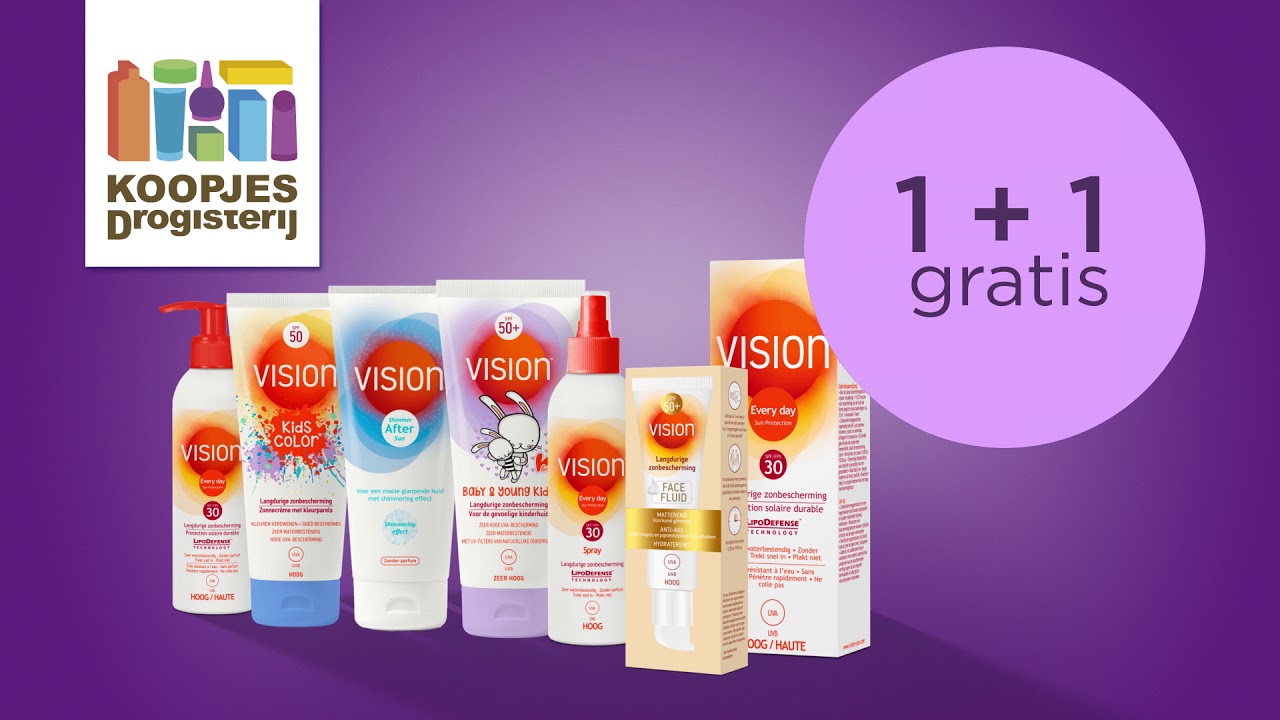 Vision nu 1+1 gratis!
