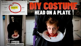 How to make the Head on a Plate Halloween Costume