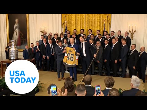 Stanley Cup champs Las Vegas Golden Knights visit the White House