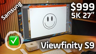 Best Display for M4 Mac Mini? ✅ Samsung ViewFinity S9 5K vs Apple Studio Display