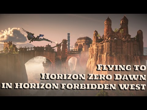 Flying a Waterwing to Meridian & Exploring the Zero Dawn Map in Forbidden West