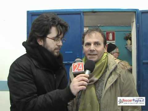 presidente del copertino maurizio fanulli dopo partita liberty monopoli copertino