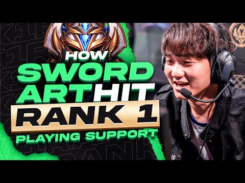 How SwordArt Reached Rank 1 While Playing Support - League of Legends