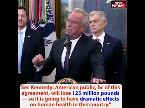 Sec Kennedy: American public will lose 125 million pounds; Eli Lilly & Novo Nordisk drastic discount