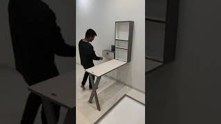 Wall mounted study table | featuring my son Milan