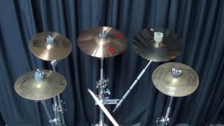 Video thumbnail for Splash Cymbal Comparison Paiste 2002 / Zildjian A / Sabian AA / B8 by Timmy G
