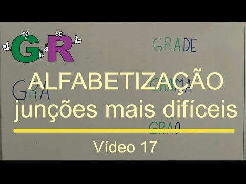 Alfabetização junções mais difíceis 17º Vídeo