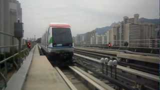 preview picture of video '韓国　議政府軽電鉄「U Line」　鉢谷駅　Uijeongbu Light Rail Transit U Line Balgok Station,Korea (2012.9)'