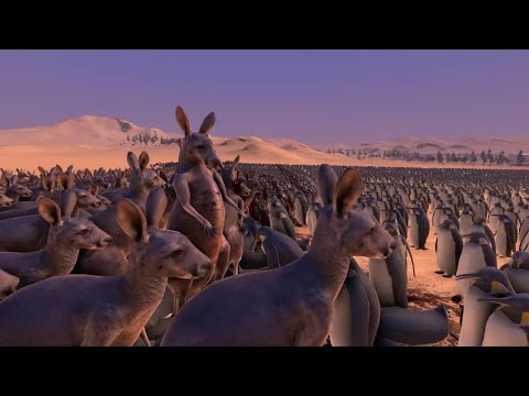 2000 Kangaroo's vs 20000 Penguin's  | Ultimate Epic Battle Simulator |