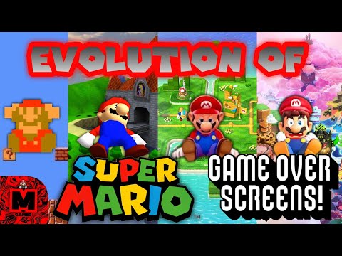 EVOLUTION OF SUPER MARIO GAME OVER SCREENS! (1981/1983-2025) | MARKIS MARK TV