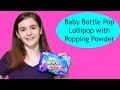New Candy Review Baby Bottle Pop Lollipop With Popping Powder Candy