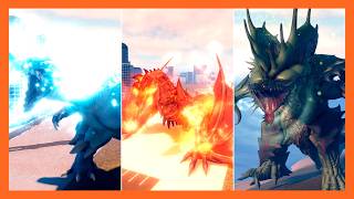 AKUJIN, FYRNALIS & CARNABAS SHOWCASE! (NEW UPDATE) - Roblox Kaiju Universe