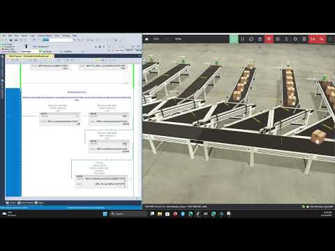 6-Line Merge – Factory I/O + Studio 5000