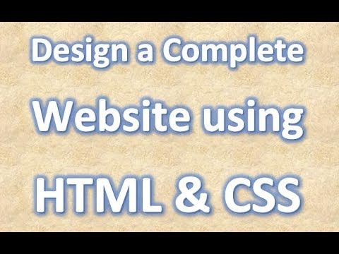 How Create Website Using HTML and CSS Step by Setp