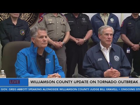 Gov. Abbott, county leaders update on tornado outbreak in Williamson County