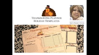 HOLIDAY ORGANIZATION - Thanksgiving Templates